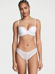 Victoria's Secret VS White Brazilian Broderie Knickers - Image 1 of 4