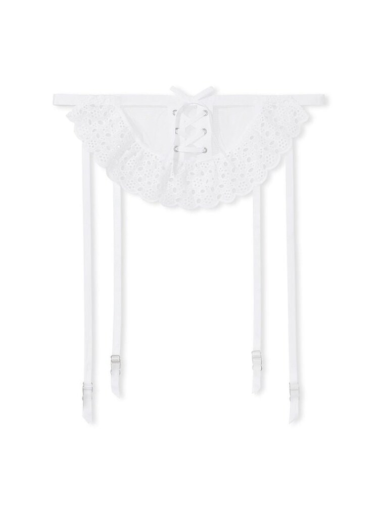 Victoria's Secret White Broderie Suspender Skirt - Image 3 of 3