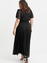Scarlett & Jo Black Curve Bolero Wrap Bodice Maxi Dress - Image 4 of 4