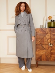 Love & Roses Smarter doppelreihiger Trenchcoat mit Gürtel - Bild 1 von 1