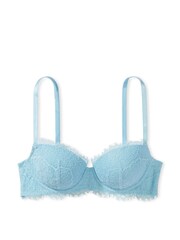 Victoria's Secret Blue Topaz Lace Lightly Lined Demi Bra - Image 3 of 3