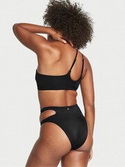 Victoria's Secret Black Nero Cut Out High Waist Cheeky Swim Bikini Bottom - Image 2 of 3