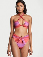 Victoria's Secret Sunset Ombre Red Halter Bikini Top - Image 1 of 3