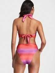 Victoria's Secret Sunset Ombre Red Halter Bikini Top - Image 2 of 3