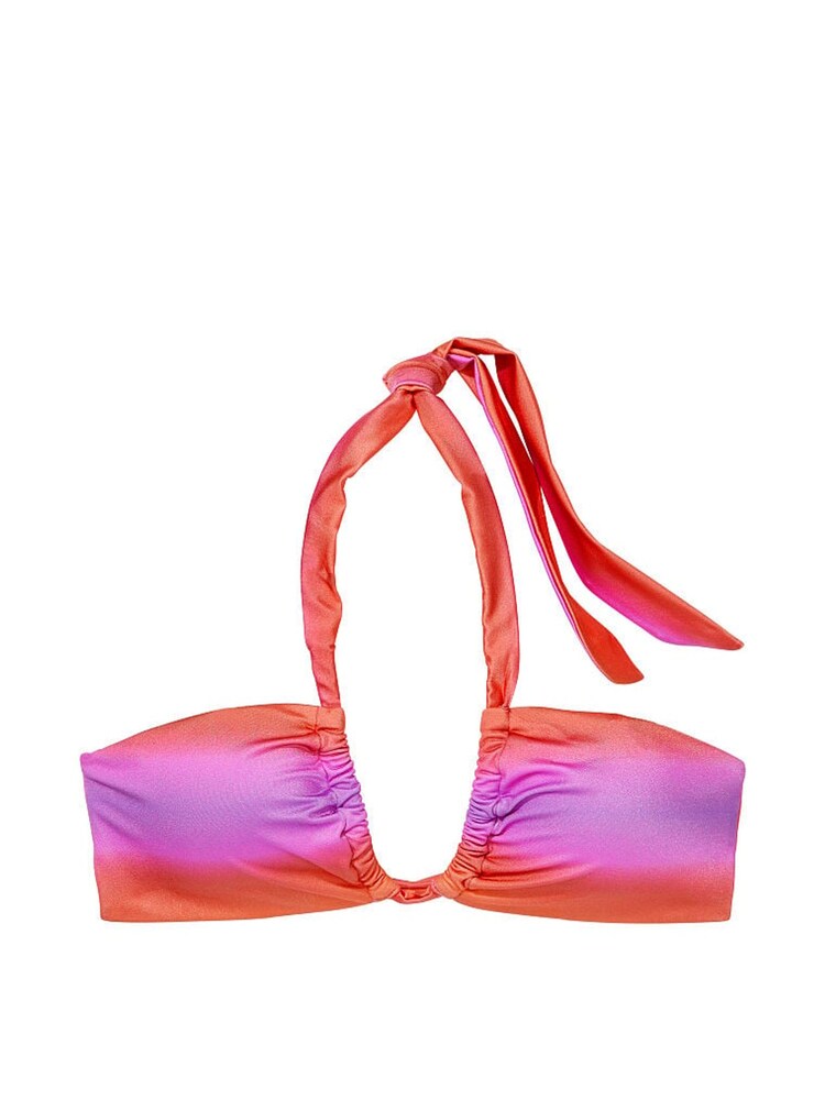 Victoria's Secret Sunset Ombre Red Halter Bikini Top - Image 3 of 3