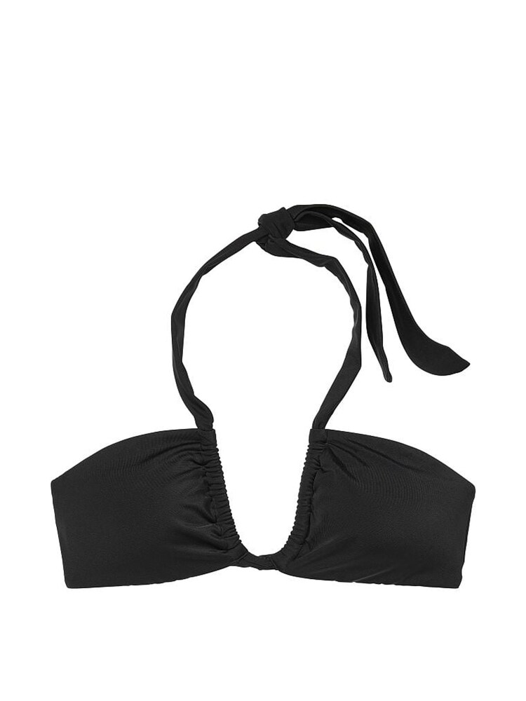 Victoria's Secret Black Halter Twist Balcony Bra Bikini Top - Image 3 of 3