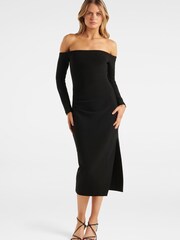 Forever New Black Kenny Cold Shoulder Dress - Image 1 of 1