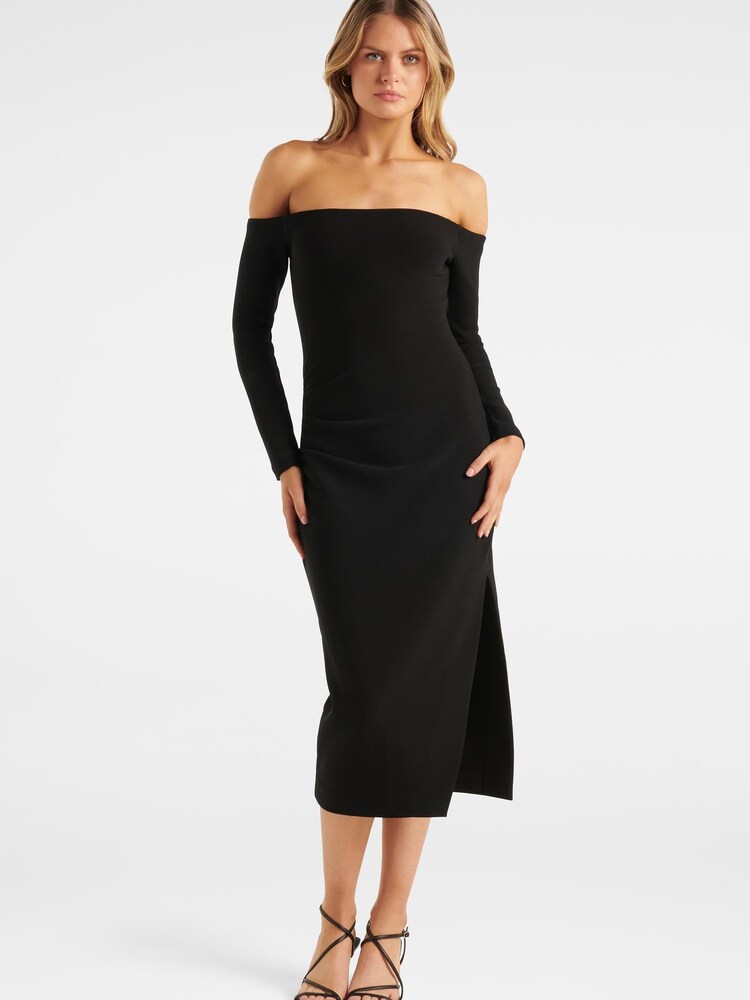 Forever New Black Kenny Cold Shoulder Dress - Image 1 of 1