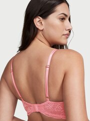 Victoria's Secret Pink Roses Mesh Half Pad Plunge Bra - Image 2 of 3
