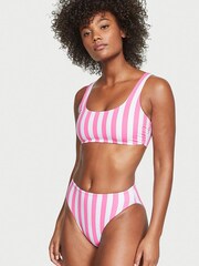 Victoria's Secret Pink Cabana Stripe Non Wired Swim Bikini Top - Image 1 of 3