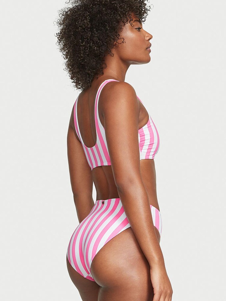 Victoria's Secret Pink Cabana Stripe Non Wired Swim Bikini Top - Image 2 of 3