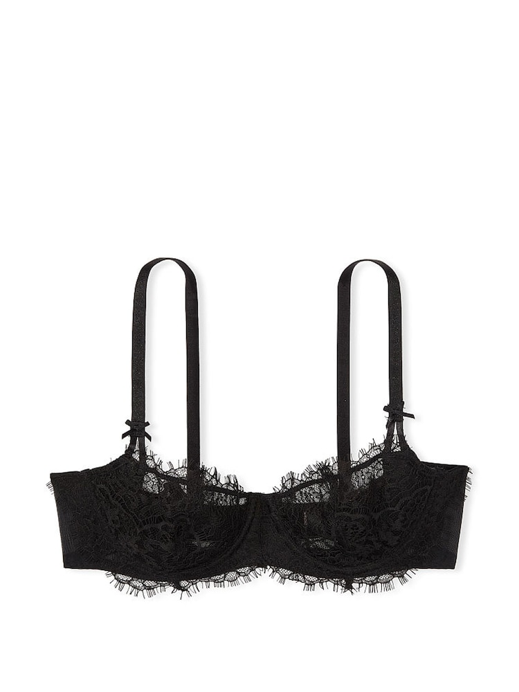 Victoria's Secret Black Wicked Unlined Lace Balcony Bra - Image 3 of 3