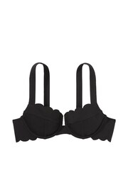 Victoria's Secret Black Scallop Full Coverage Swim Bikini Top - Image 3 of 3