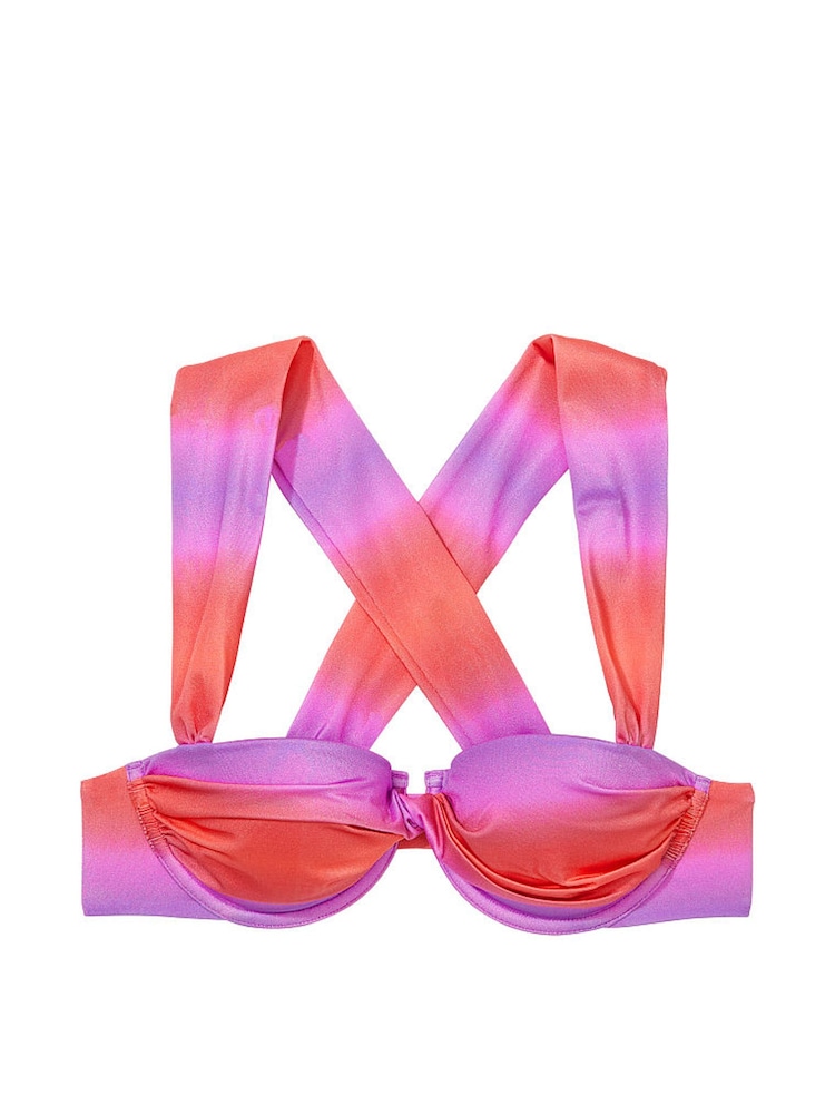 Victoria's Secret Sunset Ombre Red Balconette Bikini Top - Image 3 of 3
