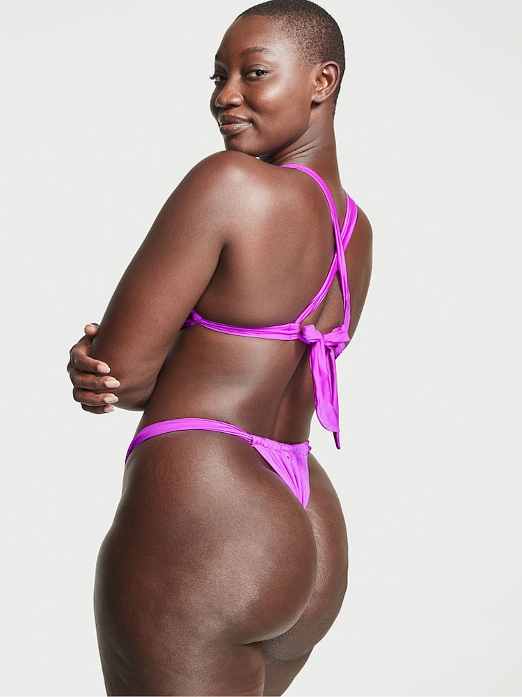 Victoria's Secret Purple Punch Twist Multiway Halterneck Bikini Top - Image 2 of 3
