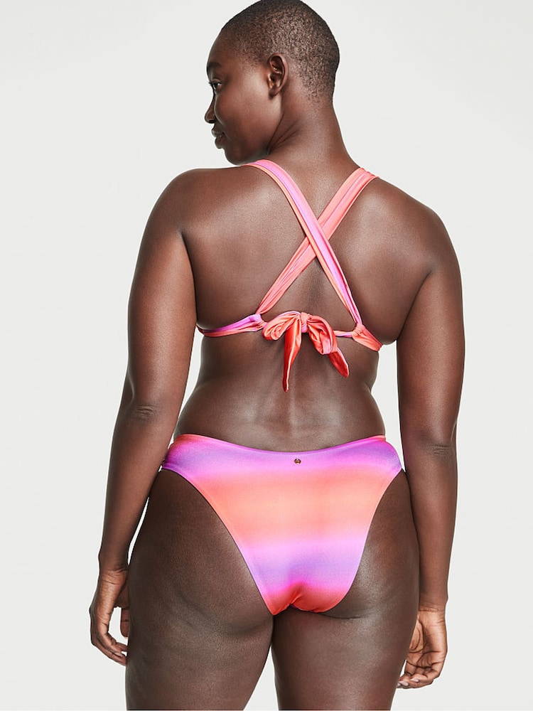 Victoria's Secret Sunset Ombre Red Twist Multiway Halterneck Bikini Top - Image 2 of 3
