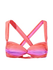 Victoria's Secret Sunset Ombre Red Twist Multiway Halterneck Bikini Top - Image 3 of 3