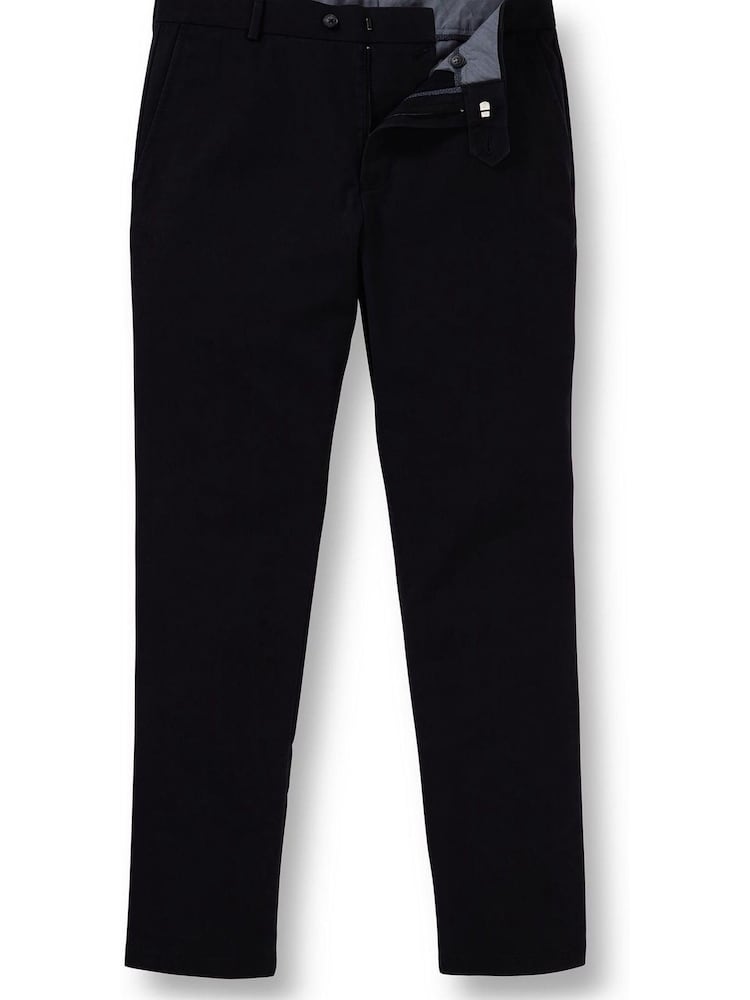 Charles Tyrwhitt Blue Slim Ultimate Non-Iron Chinos - Image 2 of 5
