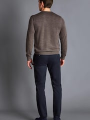 Charles Tyrwhitt Blue Slim Ultimate Non-Iron Chinos - Image 3 of 5