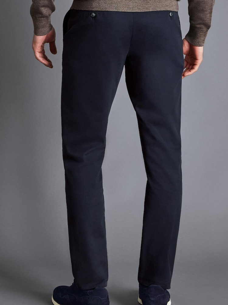 Charles Tyrwhitt Blue Slim Ultimate Non-Iron Chinos - Image 5 of 5