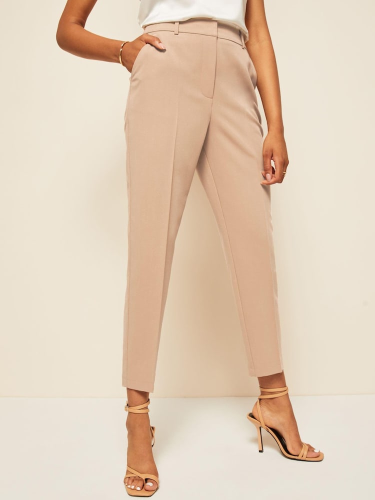 Friends Like These Camel Petite Tailored Ankle Grazer Trousers - Image 1 of 4