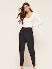 Friends Like These Black Petite Tailored Ankle Grazer Trousers - Image 3 of 4