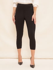 Friends Like These Black Cropped Comfort Scultping Stretch Trousers - Image 1 of 4