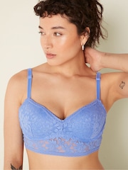 Victoria's Secret PINK Cornflower Blue Lace Wired Push Up Bralette - Image 3 of 4