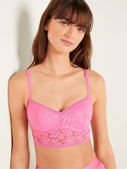 Victoria's Secret PINK Dreamy Pink Lace Wired Push Up Bralette - Image 3 of 6