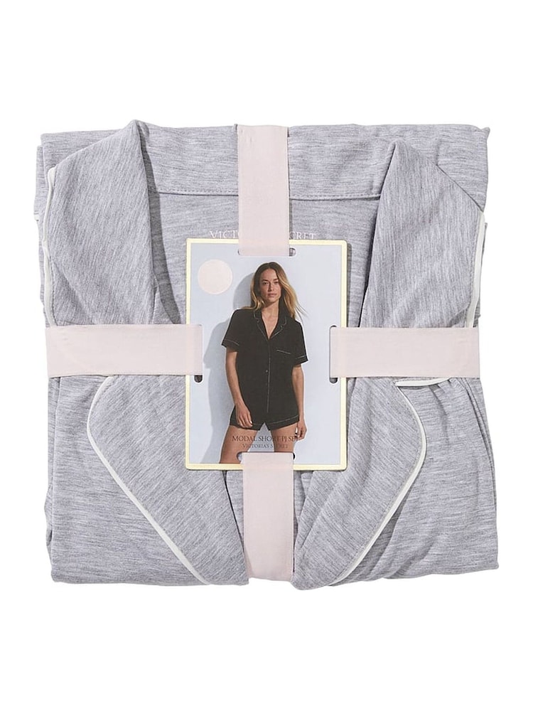 Victoria's Secret Medium Heather Grey Modal Short Pyjamas - Image 4 of 4 Victoria's Secret Medium Heather Grey Modal Short Pyjamas - Image 4 of 4