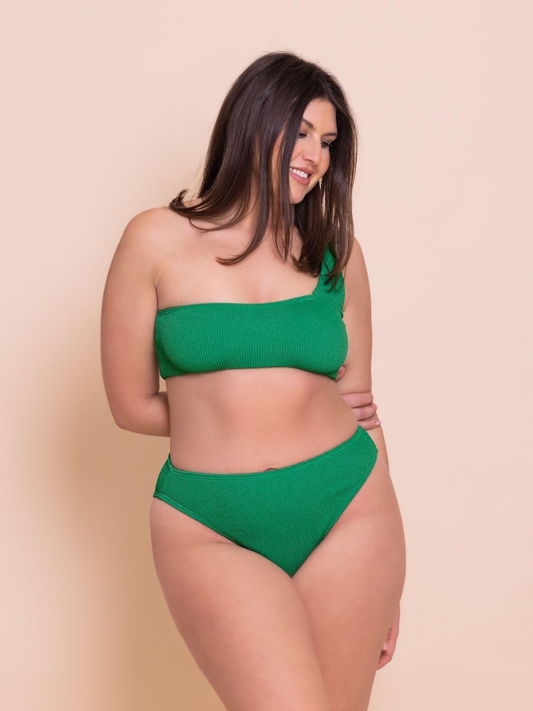 Vert émeraude - Bikini Linzi Roma à une épaule avec scrupules - Image 2 of 4