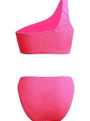 Linzi Pink Roma One Shoulder Scrunch Detail Bikini - Image 5 of 5