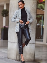 Sosandar Black Formal Boucle Blazer - Image 3 of 5