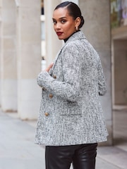 Sosandar Black Formal Boucle Blazer - Image 5 of 5