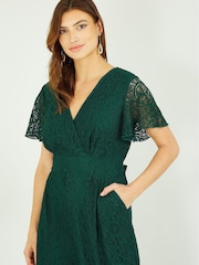 Yumi Emerald Green Lace Jumpsuit - Image 2 of 5