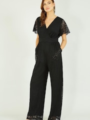 Yumi Black Lace Jumpsuit - Image 2 of 5