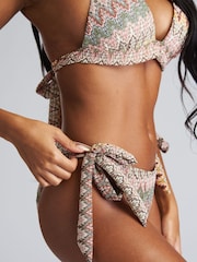 South Beach Neutral Multi Moulded Cup Crochet Bikini Set - Image 3 of 4