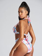 South Beach Blue Moulded Cup Bikini Set - Image 4 of 4