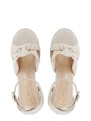 South Beach Cream Straw Chunky Heel - Image 3 of 4