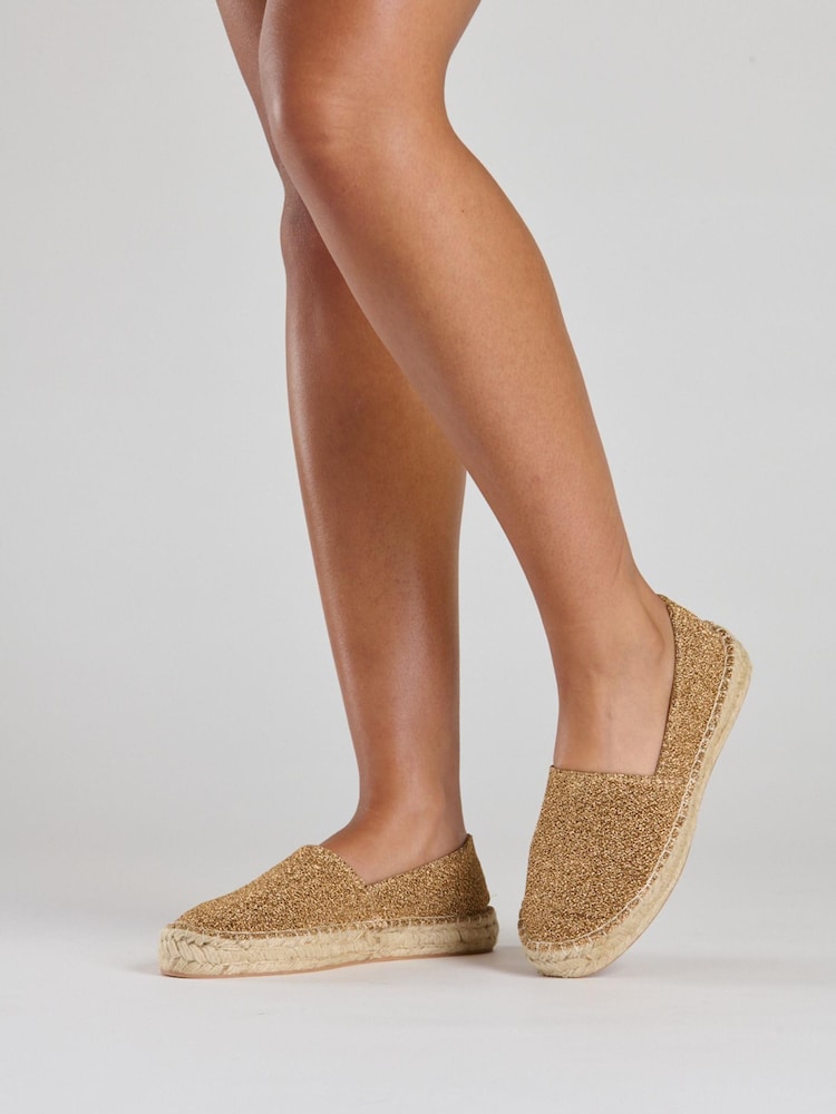 South Beach Gold Metallic Espadrille - Image 1 of 4