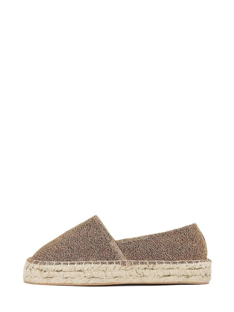 South Beach Gold Metallic Espadrille - Image 2 of 4