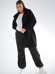Yours Curve Black Luxury Faux Fur Jacket - Image 2 of 4