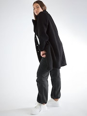 Yours Curve Black Luxury Faux Fur Jacket - Image 3 of 4