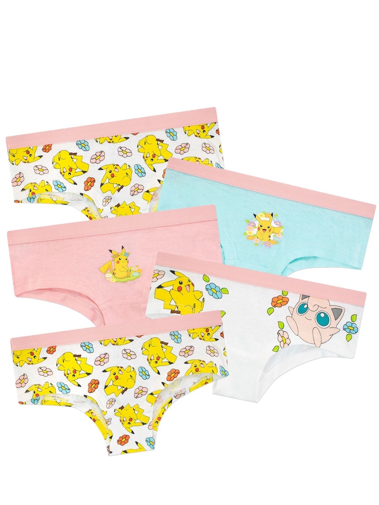 Character Pink Pokémon Girls 5 Pack Underwear - Image 1 of 5