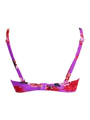 Blumenmuster in Lila - Pour Moi Getaway Bikini-Top - Bild 5 von 5