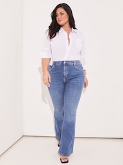 Lipsy White Curve Pocket Button Through Shirt - Image 3 of 4