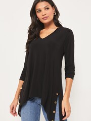 Black Lipsy Hardware Trim Tunic - Image 1 of 4
