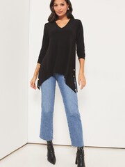 Black Lipsy Hardware Trim Tunic - Image 3 of 4