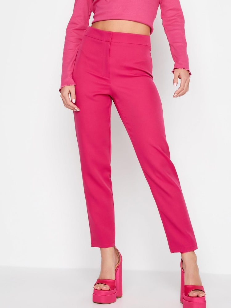 Pink - PixieGirl Kurzgröße Hose aus Neopren in Slim Fit - Bild 1 von 4 Pink - PixieGirl Kurzgröße Hose aus Neopren in Slim Fit - Bild 1 von 4
