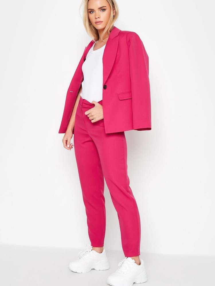 Pink - PixieGirl Kurzgröße Hose aus Neopren in Slim Fit - Bild 2 von 4 Pink - PixieGirl Kurzgröße Hose aus Neopren in Slim Fit - Bild 2 von 4